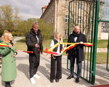 Uroczyste otwarcie boiska MOS przy ul. Kieleckiej. Wrocław, 19.03.2024