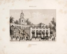 Stara pocztówka przedstawiająca bastion na Wzgórzu Liebicha