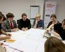 Warsztaty podczas debaty młodzieżowej na temat Strategii Wrocław 2050