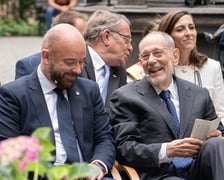 <p>Prezydent Jacek Sutryk i Javier Solana, laureat Nagrody Jana Nowaka-Jeziorańskiego</p>