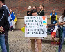 Marsz przeciw zbrodniom rosyjskim dokonywanym w Ukrainie. Wrocław, 13.07.2024