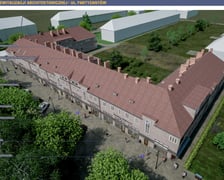 Fragment "Projektu Sępolno" - wizualizacja rewitalizacji architektonicznej budynku przy ul. Partyzantów na Sępolnie