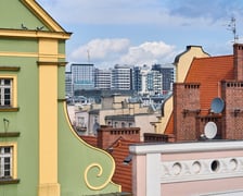 Panorama Wrocławia ze szczytu kamienicy na pl. Solnym