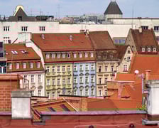 Panorama Wrocławia ze szczytu kamienicy na pl. Solnym