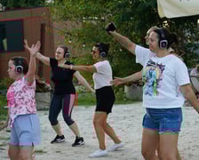 Pierwsza edycja Silent Disco Fitness w Porcie Węglowym we Wrocławiu