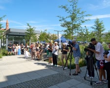 <p>Inscenizowana akcja ratunkowa w ramach Wrocławskiej Akademii Pierwszej Pomocy</p>