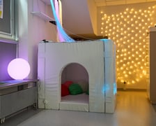 <p>Sala integracji sensorycznej w przedszkolu integracyjnym nr 35 &bdquo;Tęczowy Domek&rdquo; przy ul. gen. K. Pułaskiego prezentowana podczas konferencji zorganizowanej 23 sierpnia z okazji uruchomienia we Wrocławiu 35 nowych sal</p>