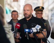 Spotkanie prasowe i zebranie wojewódzkiego sztabu kryzysowego w sprawie zagrożenia powodziowego, 16 września 2024 roku