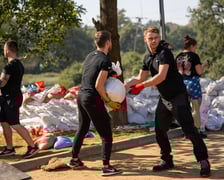 Stawianie umocnień na Stabłowicach (Leśnica), 18 września 2024 roku