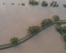 Polder Oławka i wylewająca się na wysokości Blizanowic na pola Odra - 19.09.2024