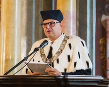 <p>Inauguracja roku akademickiego Międzynarodowej Wyższej Szkoły Logistyki i Transportu w Auli Leopoldina</p>
