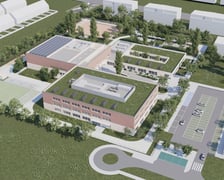 Wizualizacja zespołu szkolno-przedszkolnego przy Zwycięskiej