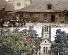 Współczesne i przedwojenne zdjęcia Wrocławia, ul. Grochowa, kościół św. Boromeusza