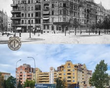 Współczesne i przedwojenne zdjęcia Wrocławia, ul. Gajowicka i Zaporoska