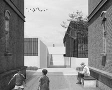 <p>Projekt Dom Społeczności Śląskiej. Adaptacja teren&oacute;w poprzemysłowych w Bytomiu</p>