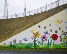 <p>nowy mural na Alei Wielkiej Wyspy</p>