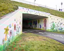 <p>nowy mural na Alei Wielkiej Wyspy</p>