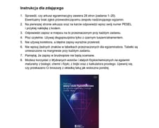 Matura próbna z biologii, poziom rozszerzony, arkusz z pytaniami