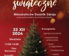 Program spotkania wigilijnego w Dusznikach, 22 grudnia