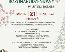 Program jarmarku w Lutomi, 21 grudnia