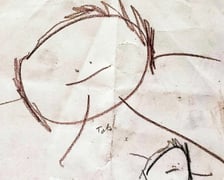 <p>Maskotki uszyte na podstawie rysunk&oacute;w dziecięcych oraz same rysunki</p>