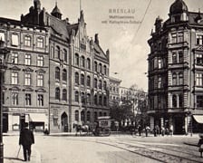 Widok na ulicę Jedności Narodowej na początku XX wieku