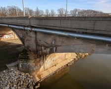 Stare mosty Chrobrego we Wrocławiu w styczniu 2025 roku