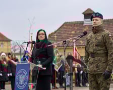 <p>Uroczystości upamiętniające ofiary marszu śmierci. Wrocław, Leśnica, 23.01.2025</p>