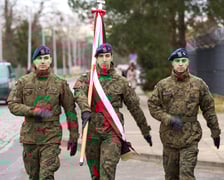 <p>Uroczystości upamiętniające ofiary marszu śmierci. Wrocław, Leśnica, 23.01.2025</p>