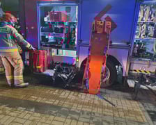 <p>Pożar przy ul. Polaka we Wrocławiu.</p>