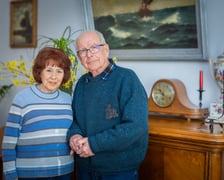 <p>Genowefa Kasprzyk-Bjurbeck (znajomi m&oacute;wią o niej &bdquo;Gina&rdquo;) i Aleksander Pełech z Wrocławia</p>