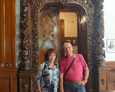 <p>Pani Gina i pan Aleksander podczas jednej z wycieczek</p>