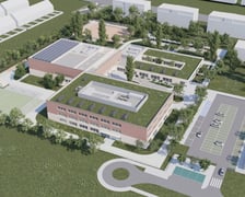 Wizualizacja zespołu szkolno-przedszkolnego przy Zwycięskiej