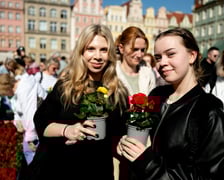 Inauguracja konkursu Ukwiecamy Wrocław w kolorach Wrocławia 2025 na rynku