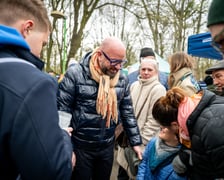 Odsłonięcie figurki krasnala Raciworka przy Kładce Złotnickiej
