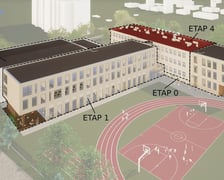 <p>Wizualizacja rozbudowy niepublicznej szkoły przy ul. Pautscha 9 na Biskupinie</p>