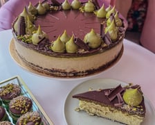 Pistacjowe ciasto z czekoladą