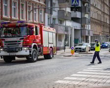 Akcja straży i policji przy III LO na Nadodrzu (12 kwietnia 2025)
