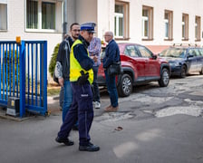 Akcja straży i policji przy III LO na Nadodrzu (12 kwietnia 2025)