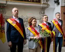 Pożegnanie Wojciecha Adamskiego w Kaplicy Rajców Miejskich Wrocławia w Kościele Garnizonowym