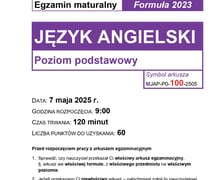 Matura 2025 - język angielski na poziomie podstawowym