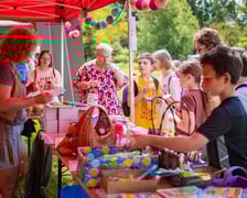 Piknik z okazji Dnia Rodzicielstwa Zastępczego, który odbył się w sobotę 31 maja w parku Grabiszyńskim we Wrocławiu