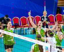 Młodziczki z EWL #Volley Wrocław z SP 97 we Wrocławiu podczas Młodzieżowych Mistrzostw Polski w Kleszczowie