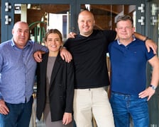 <p>Na zdjęciu od lewej Krzysztof Kusak, Małgorzata Karkocha-Jakubowska, Marcin Węglowski, Rafał Borys, wsp&oacute;łtw&oacute;rcy restauracji IDA Kuchnia i wino</p>