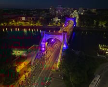 PKO Nocny Wrocław Półmaraton we Wrocławiu na zdjęciach z drona
