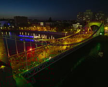PKO Nocny Wrocław Półmaraton we Wrocławiu na zdjęciach z drona