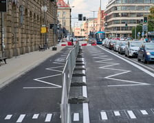 Przebudowany na wiedeński przystanek Arkady (Capitol) na kilka dni przed otwarciem (sierpień 2025)