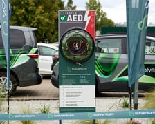 Oddanie do użytku defibrylatora AED przy Kwidzyńskiej na Kowalach, 22 sierpnia 2025