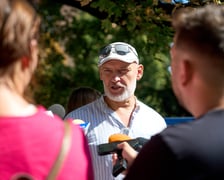 <p>Cezary Grochowski, prezes stowarzyszenia Wrocławska Inicjatywa Rowerowa</p>