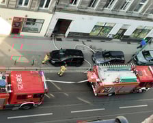 <p>Pożar mieszkania przy ul. Chrobrego</p>